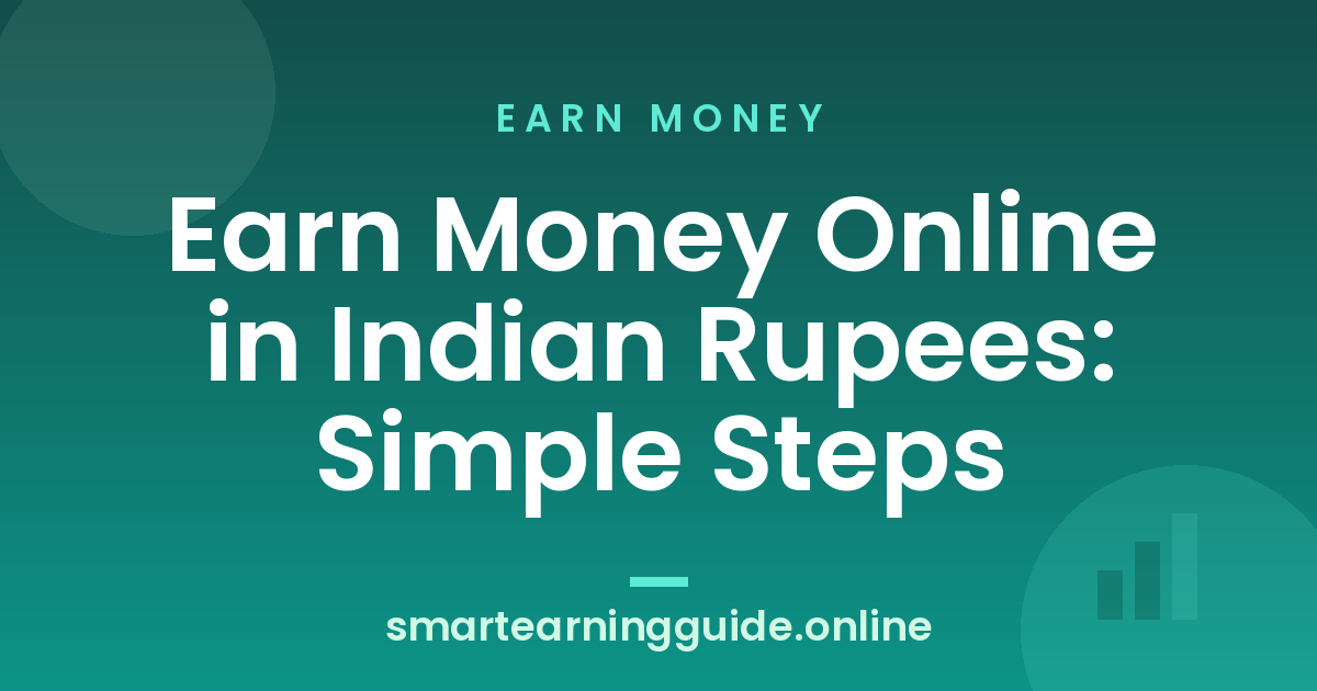 Earn Money Online in Indian Rupees: Simple Steps