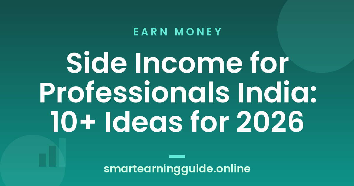 Side Income for Professionals India: 10+ Ideas for 2026